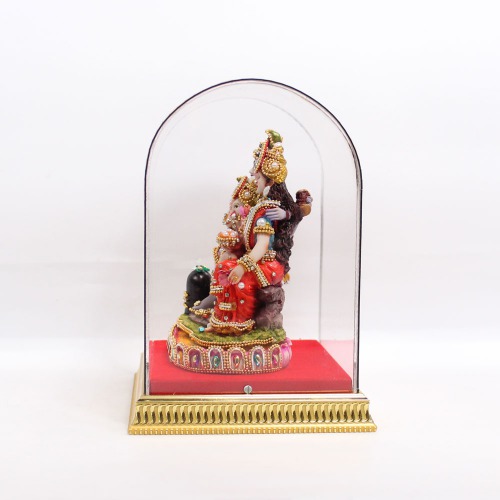 Shiva Parvati Ganesh Idol Shiv Parivar Murti Statue Sculpture - Hindu Lord Shiva Idols Family Sitting Showpiece