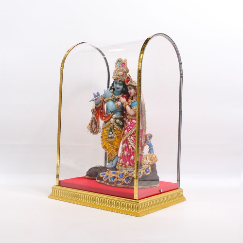 Radha Krishna With Peacock Cabinet Murti | Statue For Living Room | showpiece | Showpieces In Home | Car Dashboard