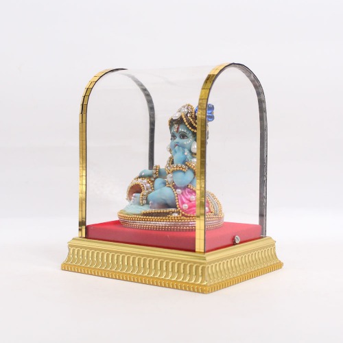 Lord Krishna Makhan Chor Idol Sculpture Decorative Statue Figurine Showpiece | Shelf Showcase Table