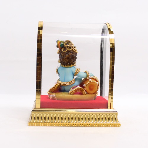 Lord Krishna Makhan Chor Idol Sculpture Decorative Statue Figurine Showpiece | Shelf Showcase Table