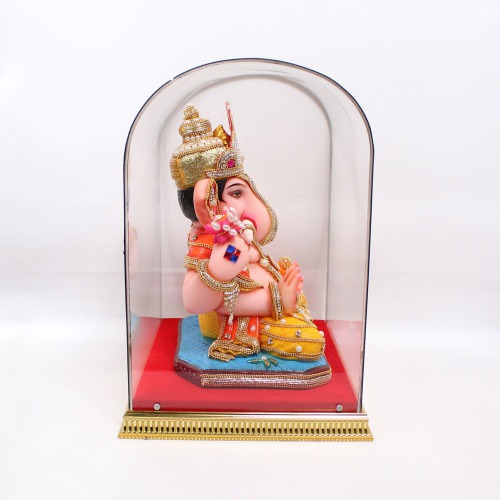 Dagdu Shet Big Size Cabinet Murti | Statue for Living Room | Ganesha showpiece | showpieces in Home