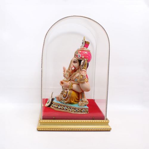 Stone Work Feta Cabinet Ganapti Murti | Ganesha Idols For Home Decor | Ganesha Idol | Ganesha ji ki Murti