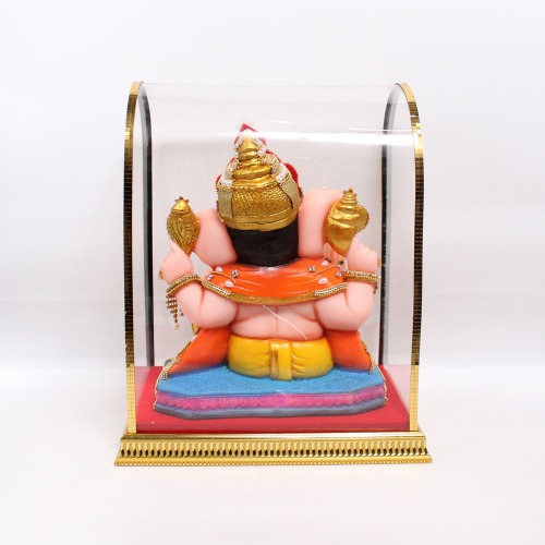 Diamond And Moti Stone Work Ganesha Murti | Statue For Living Room | showpiece | Showpieces In Home