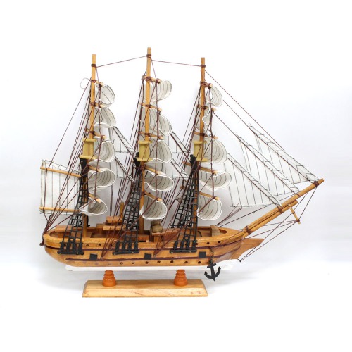 Home Decorative Wooden Sailing Ship Nautical Showpiece | Best Showpiece for Office and Home Decor