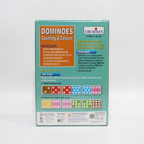 Dominoes – Counting And Colours Develops The Essential Skills Of Matching | Colour Recognition And counting!