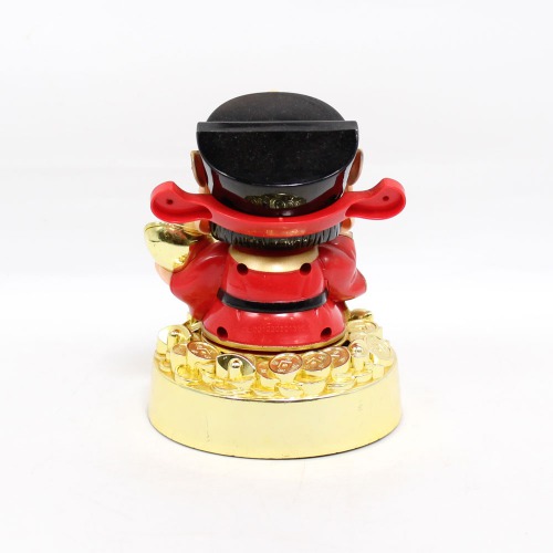 Solar Laughing Buddha with Nodding Head Swinging Wrist Golden Feng Shui Vastu | Home Decor | Decor