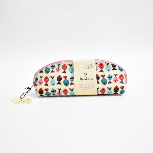 Pinaken Fish Printed Utility Pouch for Women and Girls