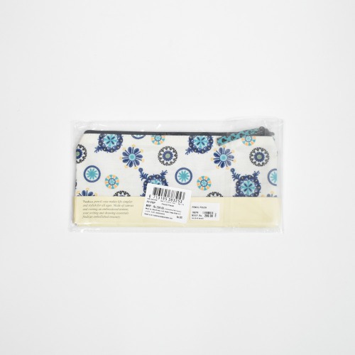 Pinaken Monday Blues Printed pencil Pouch For Women and Girls