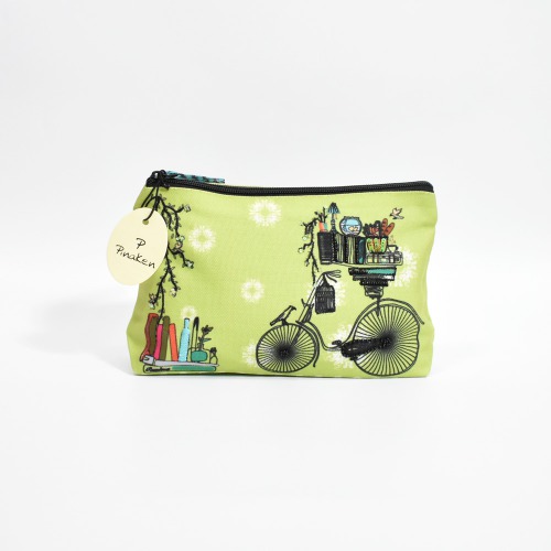 Pinaken Brain Bridge Cycle Cosmetic Bag For Women and Girls