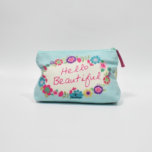 Pinaken Hello Sunshine Cosmetic Bag For Women and Girls