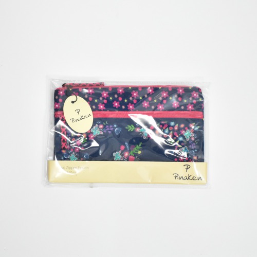 Pinaken Butterfly Bloom Two Zipper Pouch