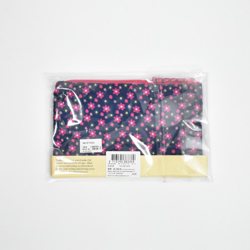 Pinaken Butterfly Bloom Two Zipper Pouch