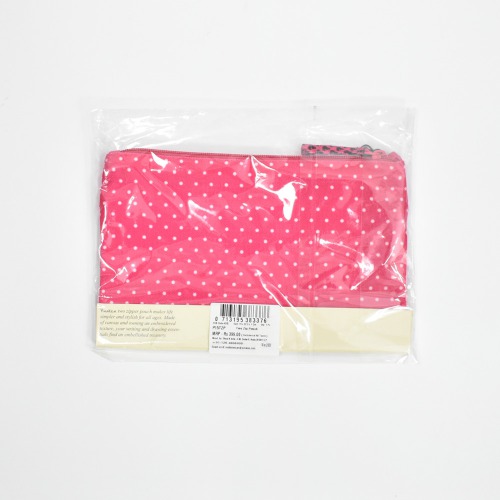 Pinaken Flamingo Blush Two Zipper Pouch