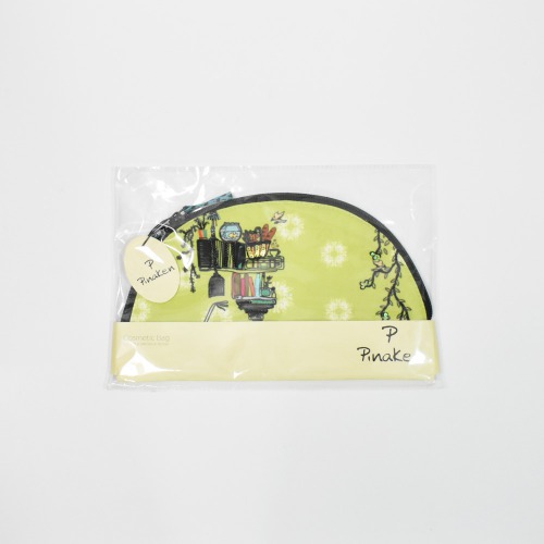 Pinaken Brain Bridge Cycle Printed Half Mood Cosmetic Bag