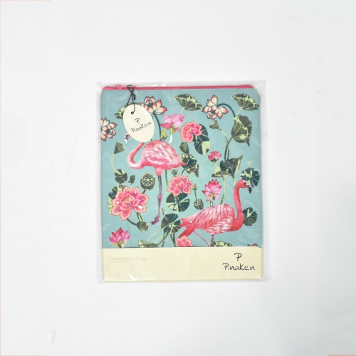 Pinaken Tropical Flamingo Tablet/ iPad Bags For Women and Girls