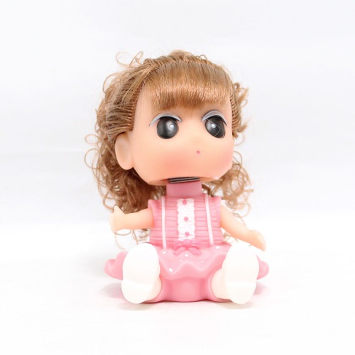 Baby Girl Doll Shaped Money Saving Bank Toy for Kids | Pink Red | Showpiece | Decor | Kids | Piggy Bank