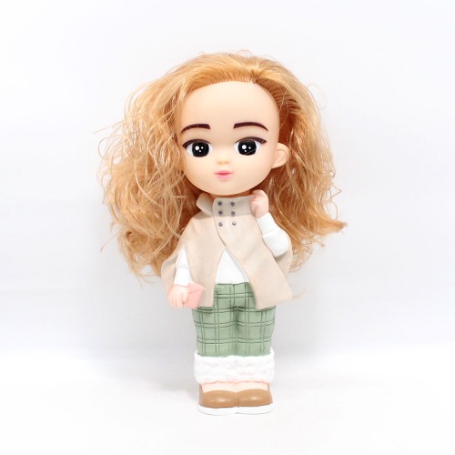 Standing Long Hair Girl Doll Shaped Money Saving Bank Toy for Kids | Showpiece | Decor | Kids | Piggy Bank