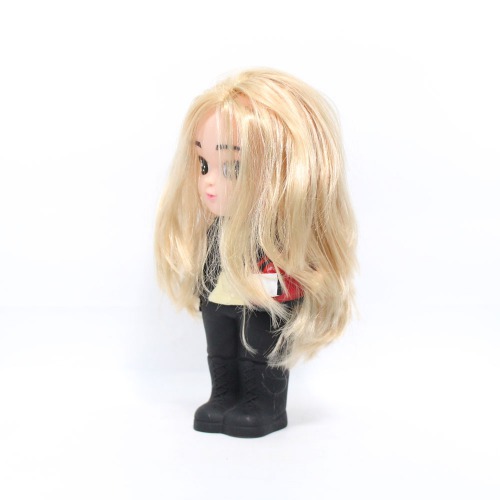 Long Hair Girl Doll Taking Helmet Money Saving Bank Toy for Kids | Pink | Showpiece | Decor | Kids | Piggy Bank