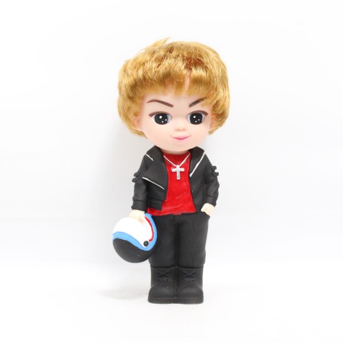 Short Hair Boy Doll Money Saving Bank Toy for Kids | Black | Showpiece | Decor | Kids | Piggy Bank