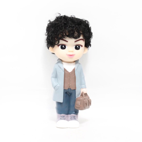 Short Hair Boy With Bag Doll Money Saving Bank Toy for Kids |  Showpiece | Decor | Kids | Piggy Bank