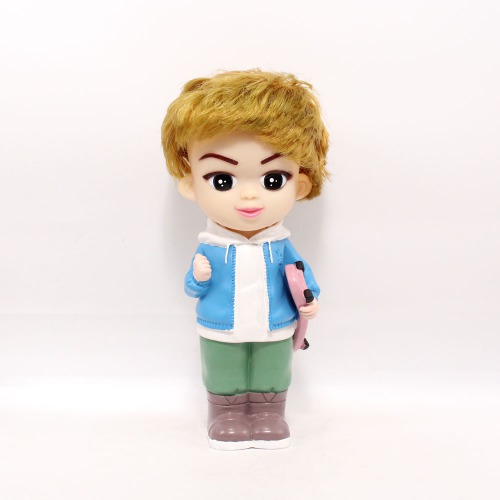 Short Hair Boy With Sakteboard Doll Money Saving Bank Toy for Kids |  Showpiece | Decor | Kids | Piggy Bank