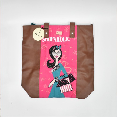 Shopaholic Canvas Shoulder Bag For Women| Tote Bag