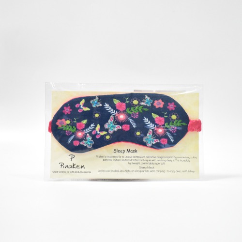 Pinaken Butterfly Bloom Fabric Eye Mask| Sleep Eye Mask