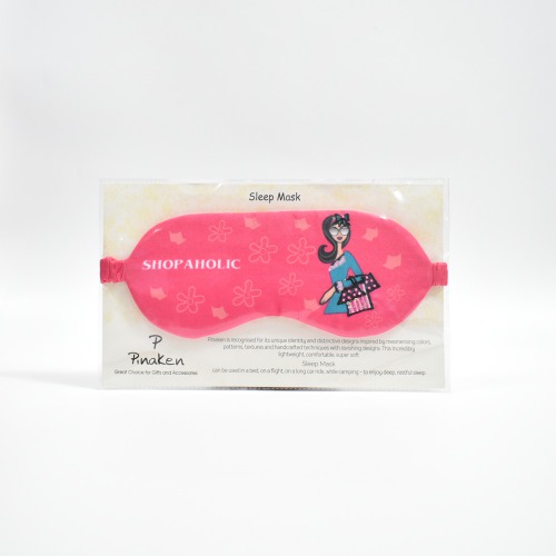 Pinaken Shopaholic Fabric Eye Mask| Sleep Eye Mask