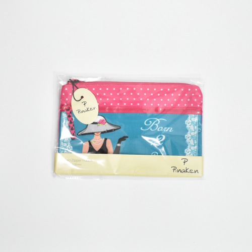 Pinaken Born To Shop Two Zipper Pouch