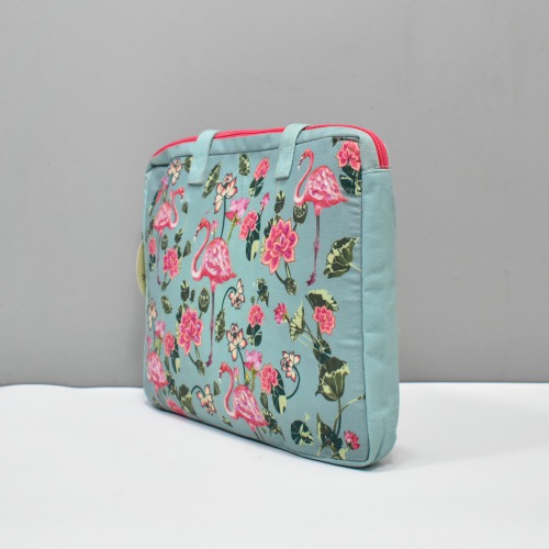 Pinaken Tropical Flamingo Laptop Sleeve For Women and Girls