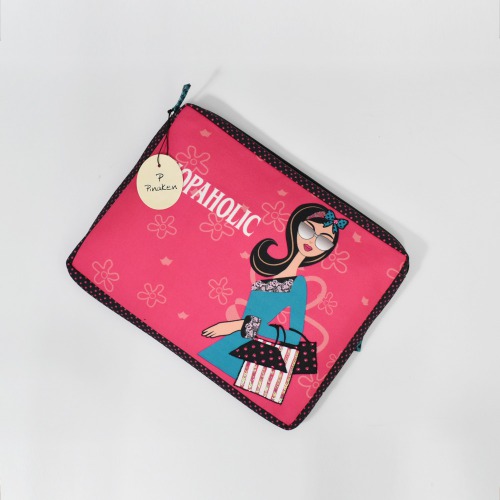 Pinaken Shopaholic Laptop Sleeve For Women and Girls