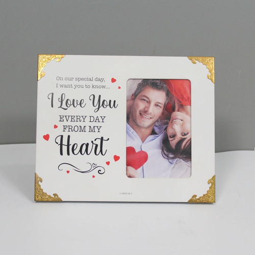 I Love You Everyday From My Heart Wooden Frame For Your Special One |Photo Frame| Table Top