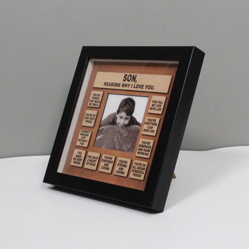 Reason Why I Love You Son Wooden Frame| Wooden Quote Frame