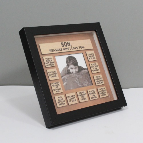 Reason Why I Love You Son Wooden Frame| Wooden Quote Frame