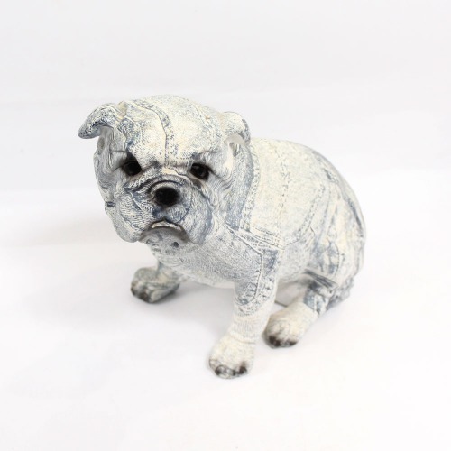 Small Newspaper Pattern Dog Showpiece For Home Decor