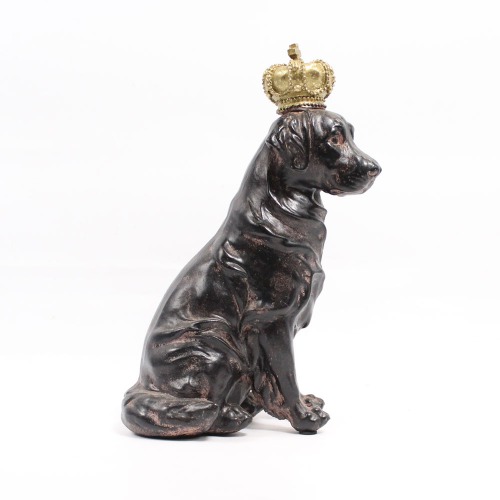 Bronze Finish Labrador Figure Showpiece For Home Decor