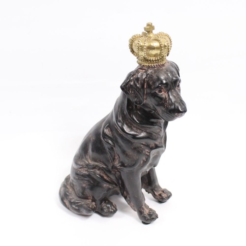 Bronze Finish Labrador Figure Showpiece For Home Decor