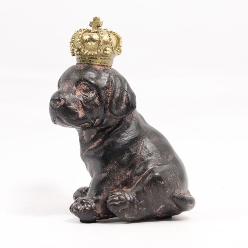 Antiqued Bronze Finished Dog Figure Showpiece For home Decor