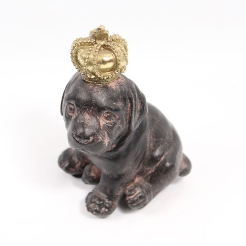 Antiqued Bronze Finished Dog Figure Showpiece For home Decor