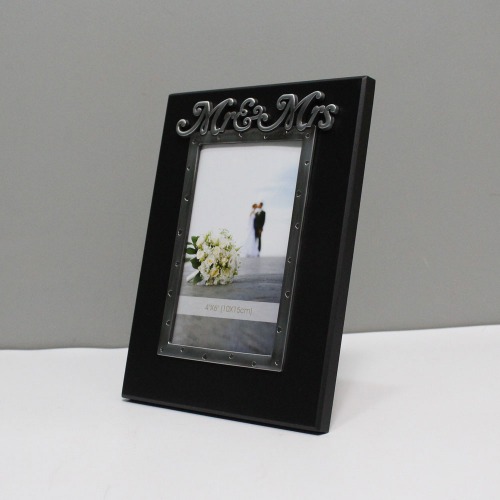 Black Mr. and Mrs. Photo Frame For Someone Special