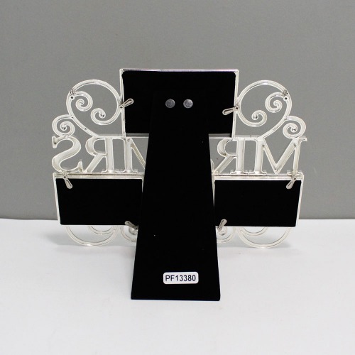 Silver Metal Mr. and Mrs. Multiple Photo Frame For Your Special One