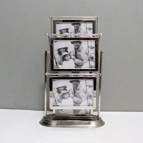 Metal Rotating table Photo Frame For Home Decor | Multiple Photo Frame