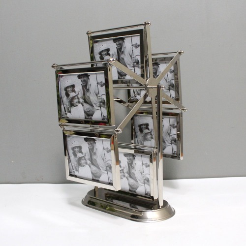 Metal Rotating table Photo Frame For Home Decor | Multiple Photo Frame