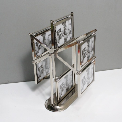 Metal Rotating table Photo Frame For Home Decor | Multiple Photo Frame