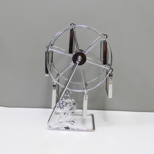 Unique Metal Double Sided Rotating Wheel Photo Frame Foe Home Decor| Multiple Photo Frame