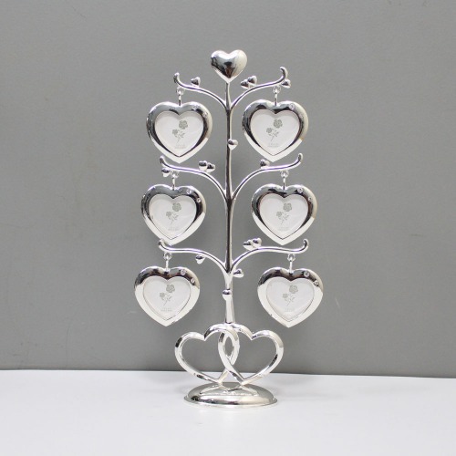 Family Heart Shape Metal Photo Frame | Multiple Photo Frame