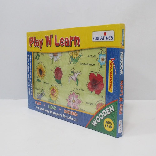 Creative's Play ‘N’ Learn - Flowers, Multi Color| Activity Kit| Board games| Games For Kids