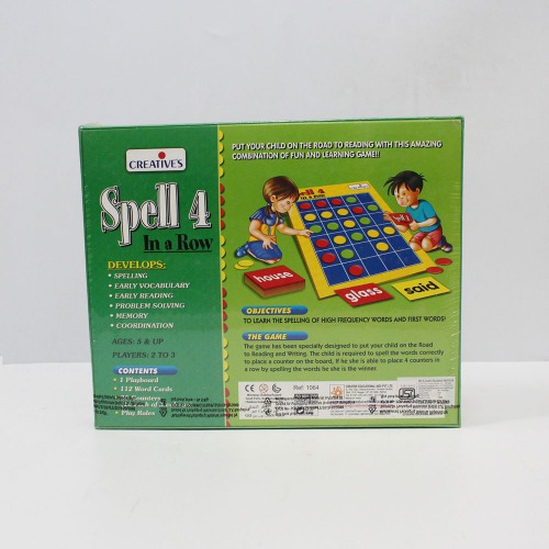 Creative Spell 4 In A Row| Activity Kit| Board games| Games For Kids