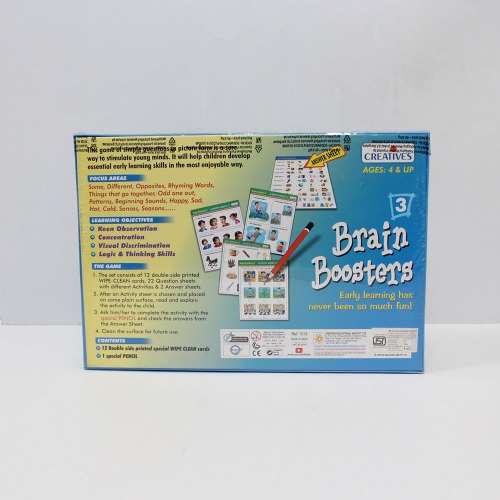 Creative Brain Booster 3 | Activity Kit| Board games| Games For Kids