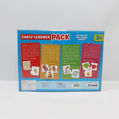 Frank Early Learner Pack Self-Correcting Puzzles, Early Learner Educational Jigsaw Puzzle Set| Activity Kit| Board games| Games For Kids